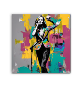 Cosmic Elegance Minimalist Abstract Wrapped Canvas